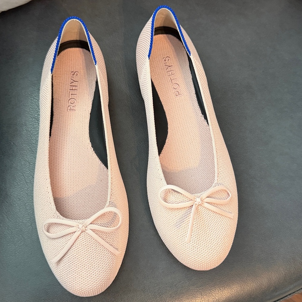 Rothy’s Ballerina The Ballet Flat In Pink Size 7.5 New in Box